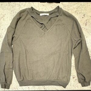 Project Social T Olive Sweater